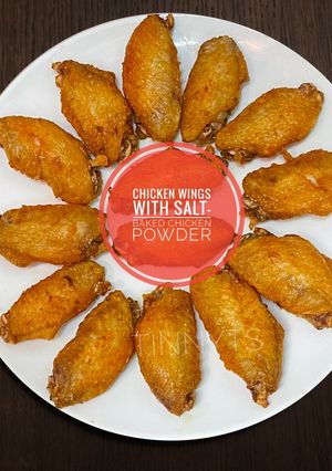 Foto resep Chicken wings with Salt-baked chicken powder