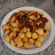 Cerdo con salsa de ciruelas