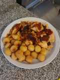 Cerdo con salsa de ciruelas
