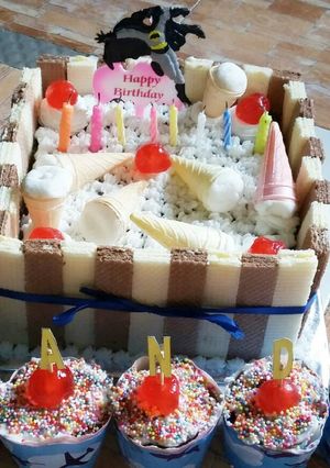 Foto resep Cake Coklat Butter Cream Banana