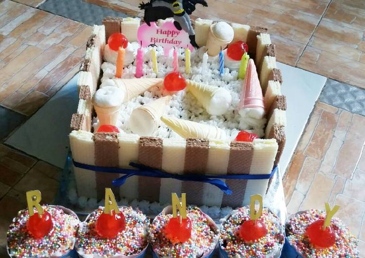 Cake Coklat Butter Cream Banana