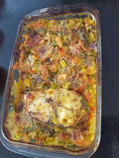 Una foto de Pescado "Bagre" en salsa de coco