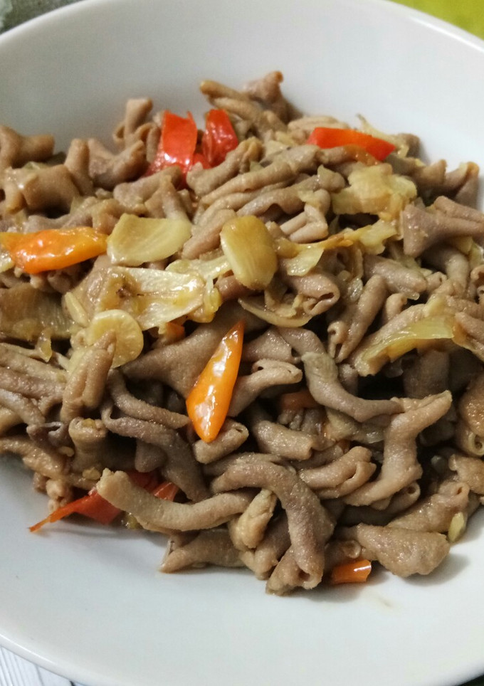 Foto resep Usus ayam pedas
