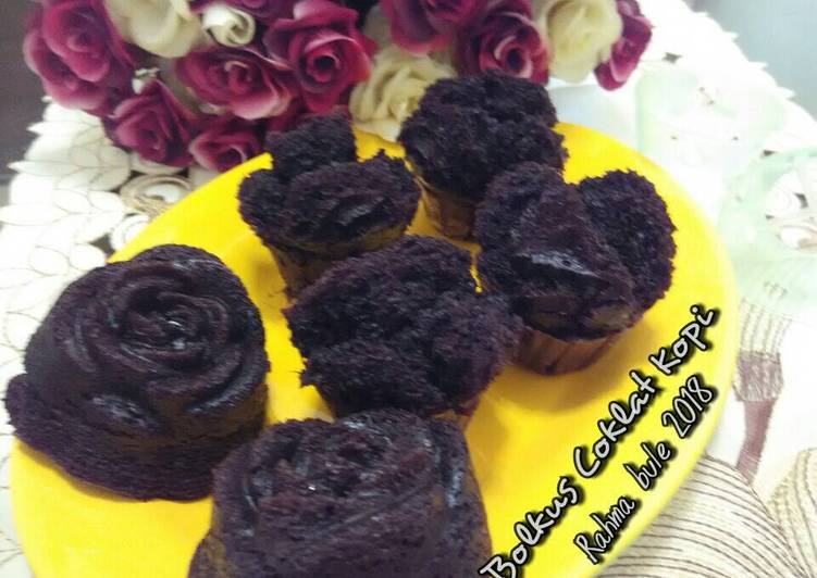 Bolu Kukus Coklat Kopi (No telur, no mixer)