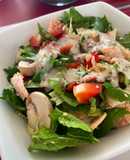 Ensalada fresca con salmón con dressing de Yoghurt & mostaza