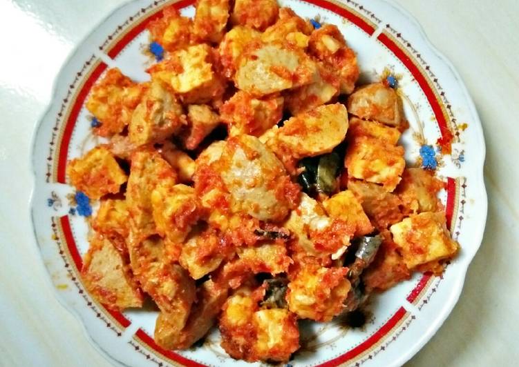 Tempe & Bakso pedas (menu diet)