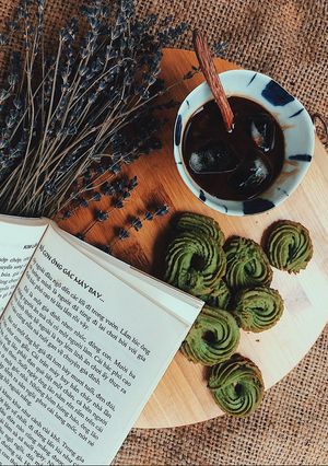 Hình của món Matcha cookies.