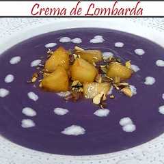 Una foto de Crema de col lombarda
