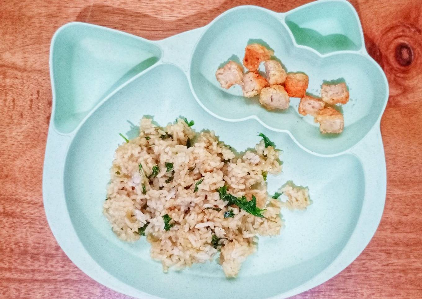 Day. 458 Nasi Goreng Bayam Saos Tiram (21 month+)