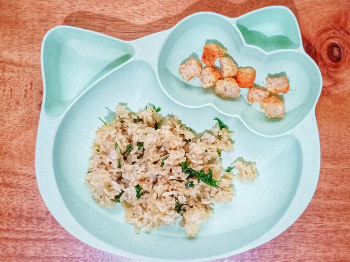 Resep Day. 458 Nasi Goreng Bayam Saos Tiram (21 month+) Anti Gagal