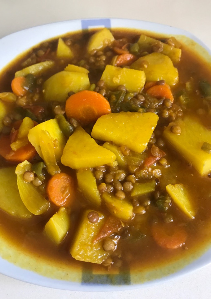 Una foto de Lentejas veganas