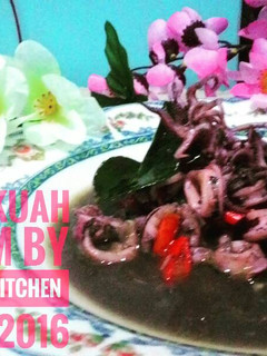 Foto resep Cumi masak Hitam dg kuah