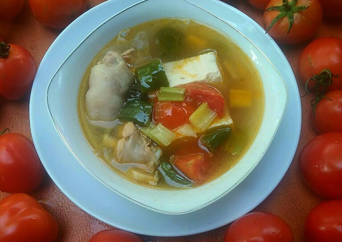 Sup Ayam Tahu Tomat