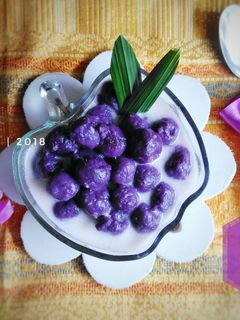 Foto resep Bubur Candil Ubi Ungu /Biji Salak Ubi Ungu #kamismanis
