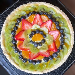 A picture of Impressive Pastry Cream Fruit Tart!.