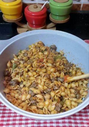 صورة لوصفة مكرونه مبكبكه