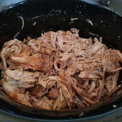 Slow Cooked Pulled BBQ Pork 😀 A picture of Slow Cooked Pulled BBQ Pork 😀.