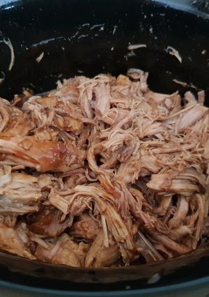 A picture of Slow Cooked Pulled BBQ Pork 😀.