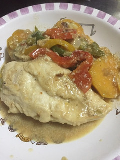 Una foto de Pollo a la leche