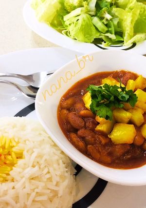 عکسی از دستور خورش لوبیا چیتی
