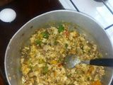 Relleno de pollo y verduras para empanadas o tarta, a mi manera
