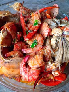 Foto resep Kepiting Udang Kuah Pedas