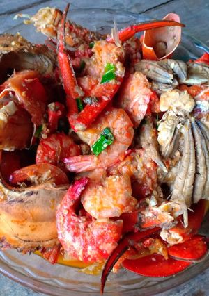 Foto resep Kepiting Udang Kuah Pedas