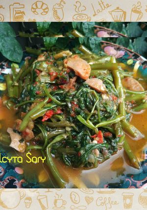 Foto resep Cah kangkung Sosis Saori