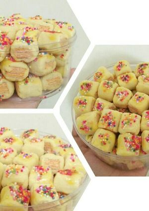 Foto resep 3. Sprinkle Wafer Cookies