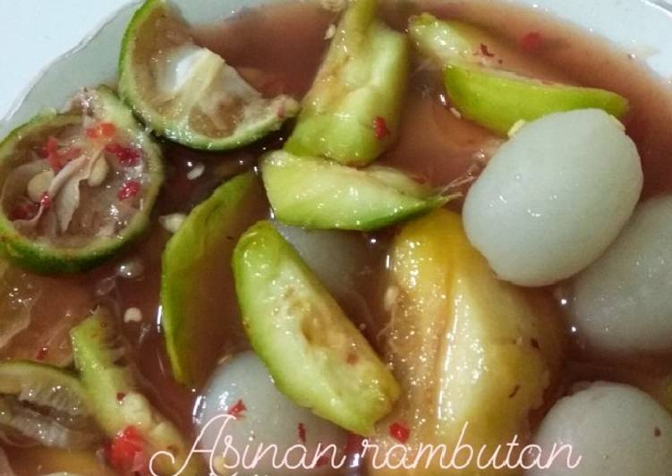Resep masakan Asinan Rambutan | Bahan Membuat Asinan Rambutan Yang Enak Banget