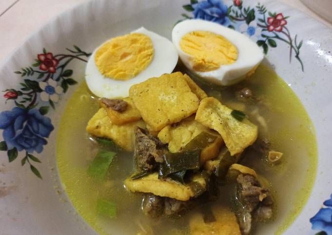 Resep membuat Soto Kuning Tahu Daging dijamin spesial