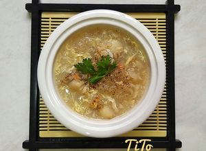 Hình của món Súp cồi sò điệp.