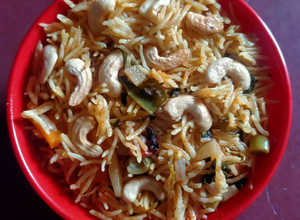 A picture of Vegetable Pulao.