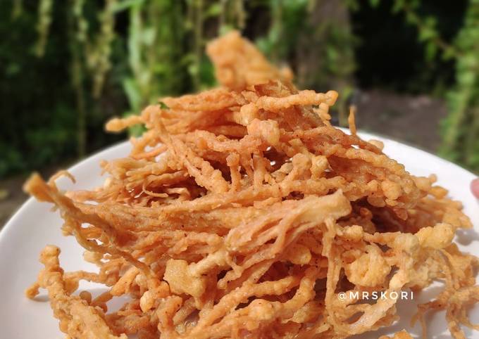 Resep Jamur Enoki Goreng Crispy Oleh Mrs Kori Cookpad