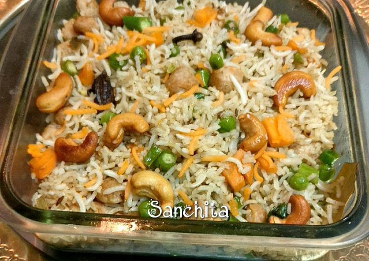 How to Make Perfect Shahi Soya /Nutrela Pulao