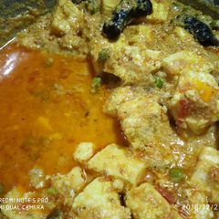 Matar paneer A picture of Matar paneer.
