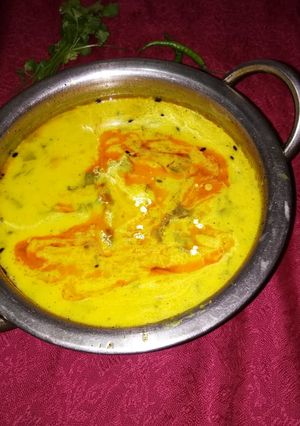 A picture of Spinach (palak) kadi.