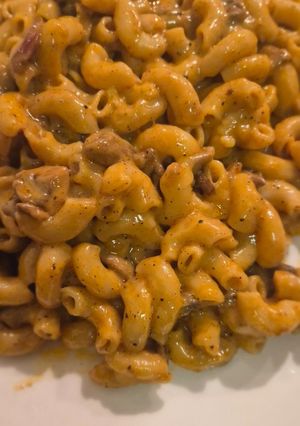 A picture of Spicy Mushroom Pasta.