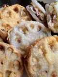 Lotus Root Tempura Stuffed with Pork