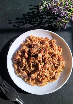 Foto resep Chicken Spaghetti Aglio E Olio
