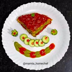 A picture of Besan Chilla Sandwich.