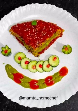A picture of Besan Chilla Sandwich.