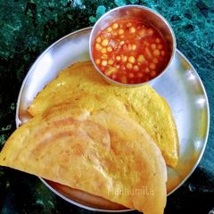 A picture of Yellow Moong dal Dosa.