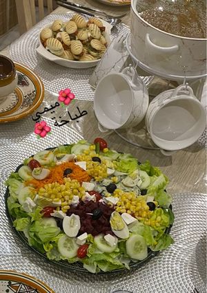 صورة لوصفة سلاطة مشكلة الضيوف