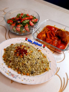 عکسی از دستور 🌱نخود پلو آبگوشتی با مرغ