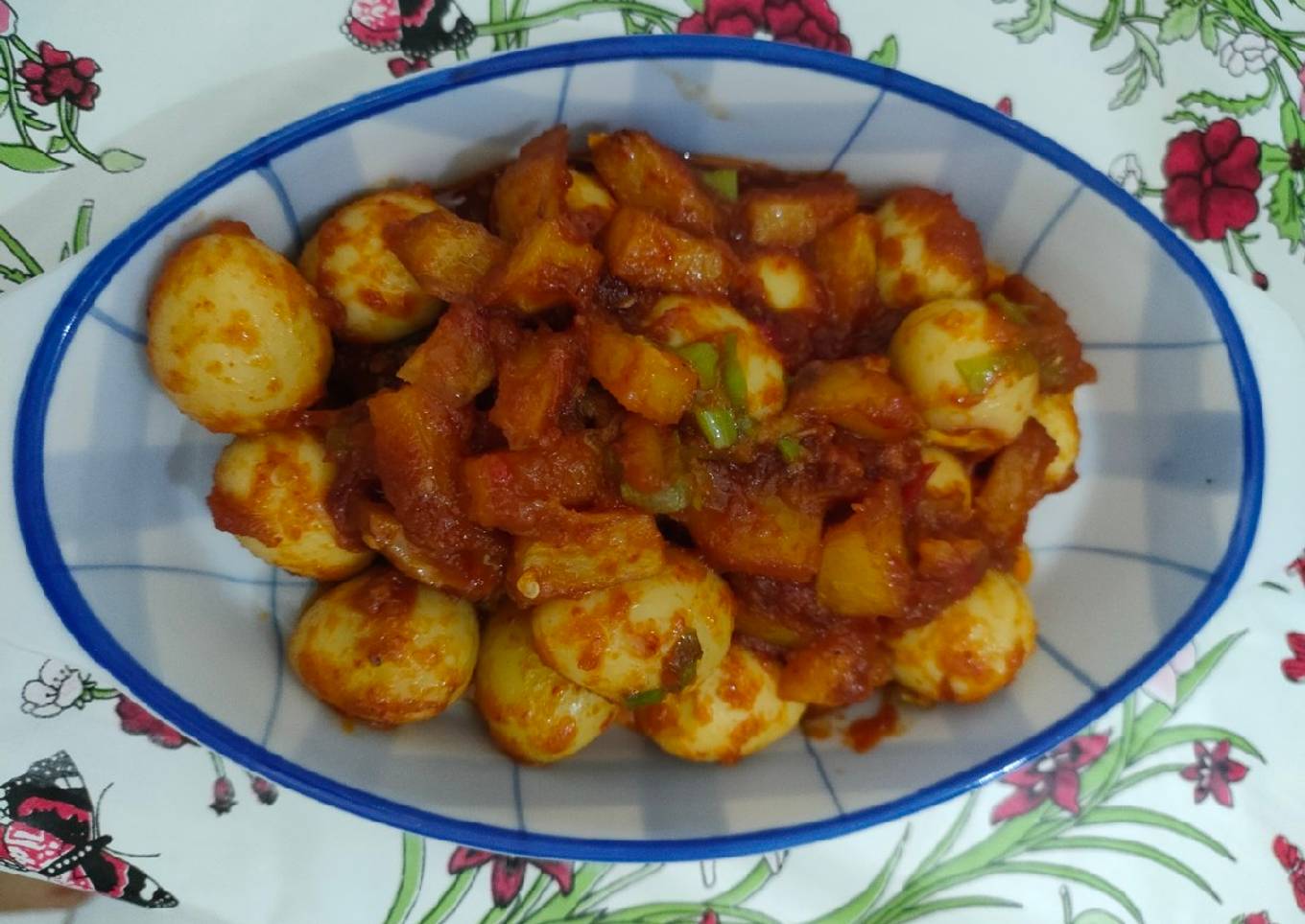 Sambal Telur Puyuh Mix Kentang