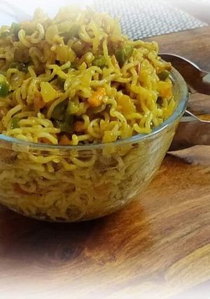 A picture of Veg tadka Maggi.