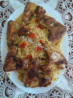 صورة لوصفة ارز بأجنحة الدجاج
