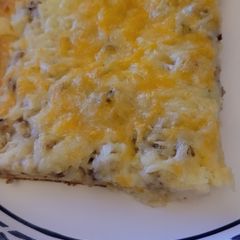 A picture of Breakfast pizza.