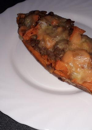 Töltött édesburgonya recept fotója